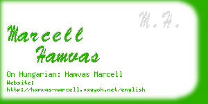 marcell hamvas business card